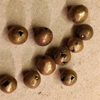 Messing perler fra Afrika gamle, 10 stk.